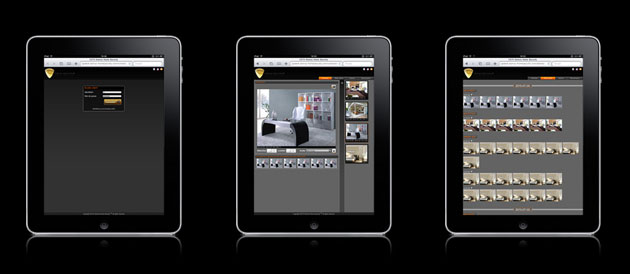 application de video surveillance pour iPad Domus Home Security